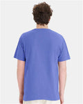 Hanes GDH150 Unisex Garment-Dyed Pocket T-Shirt - Deep Forte Blue - model back