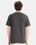 Hanes GDH150 Unisex Garment-Dyed Pocket T-Shirt - New Railroad Grey - model back