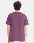 Hanes GDH150 Unisex Garment-Dyed Pocket T-Shirt - Purple Plum Raisin - model back