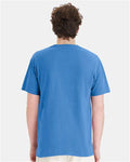 Hanes GDH150 Unisex Garment-Dyed Pocket T-Shirt - Summer Sky Blue - model back