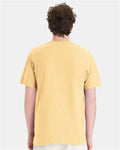 Hanes GDH150 Unisex Garment-Dyed Pocket T-Shirt - Summer Squash Yellow - model back