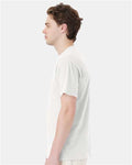 Hanes GDH150 Unisex Garment-Dyed Pocket T-Shirt - White - model side