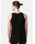 Hanes GDH300 Unisex Garment-Dyed Unisex Tank Top - Black - model back