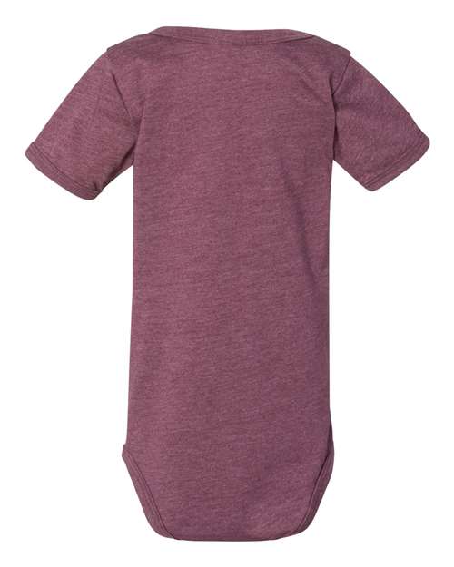 BELLA + CANVAS 100B Infant Jersey One Piece - Heather Maroon - back