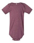 BELLA + CANVAS 100B Infant Jersey One Piece - Heather Maroon - front