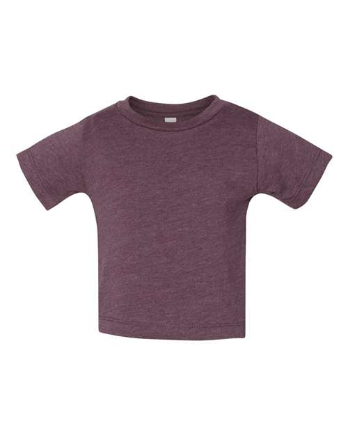 BELLA + CANVAS 3001B Infant Jersey Tee - Heather Maroon - front