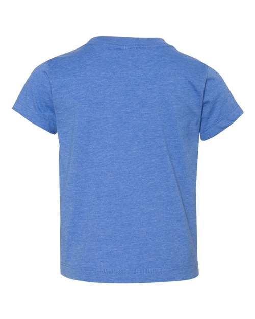 BELLA + CANVAS 3001T Toddler Jersey Tee - Heather Columbia Blue - back