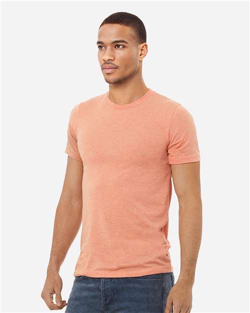 Bella+Canvas BC3413 Unisex Triblend Short Sleeve Tee - Sunset Triblend - model front