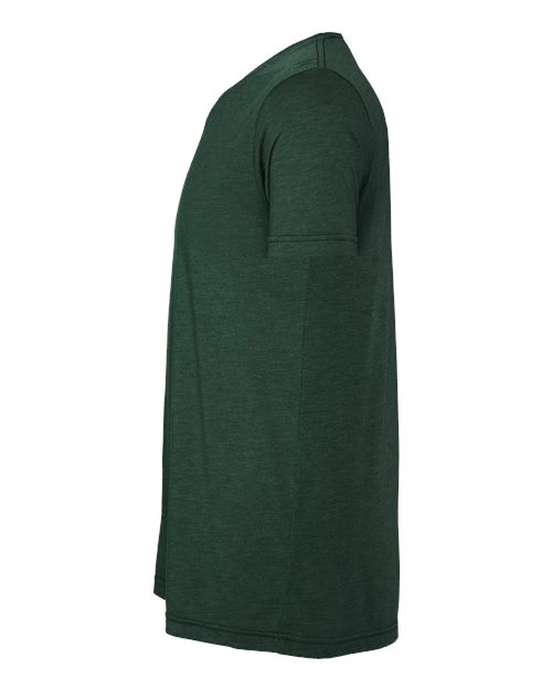 Bella+Canvas 3413 Unisex Triblend Short Sleeve Tee - Solid Forest Triblend - side