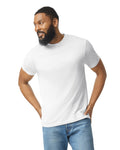 Gildan 64000CVC Unisex Softstyle CVC T-Shirt - White - model front