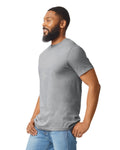 Gildan 64000CVC Unisex Softstyle CVC T-Shirt - Sport Grey - model side