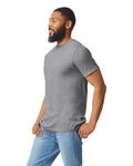 Gildan 64000CVC Unisex Softstyle CVC T-Shirt - Cement - model side