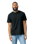 Gildan 64000CVC Unisex Softstyle CVC T-Shirt - Pitch Black - model front