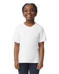 Gildan 64000BCVC Youth Softstyle CVC T-Shirt - White - model front