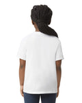 Gildan 64000BCVC Youth Softstyle CVC T-Shirt - White - model back
