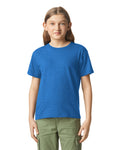 Gildan 64000BCVC Youth Softstyle CVC T-Shirt - Royal Mist - model front