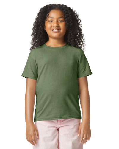 Gildan 64000BCVC Youth Softstyle CVC T-Shirt - Cactus - model front
