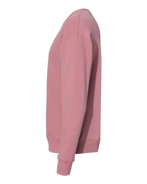 Bella + Canvas 3945 Sponge Fleece Drop Shoulder Crewneck Sweatshirt - Mauve - side