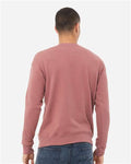 Bella + Canvas 3945 Sponge Fleece Drop Shoulder Crewneck Sweatshirt - Mauve - model back