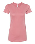 Bella + Canvas 6004 Women's Slim Fit Tee - Mauve - flat front