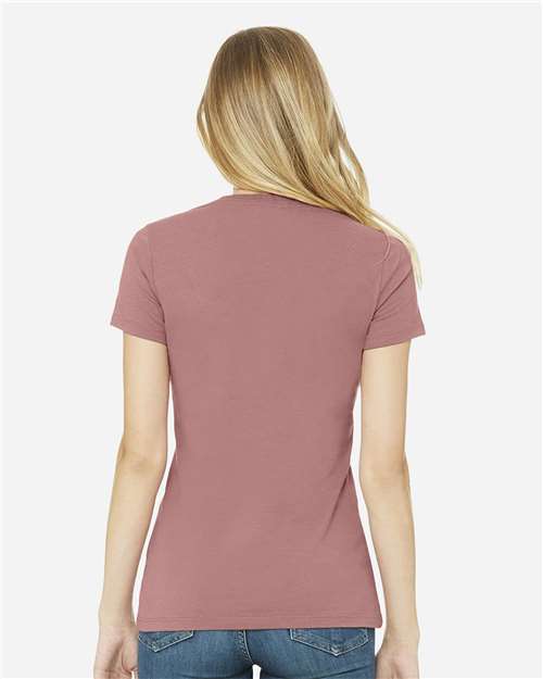 Bella + Canvas 6004 Women's Slim Fit Tee - Mauve - model back