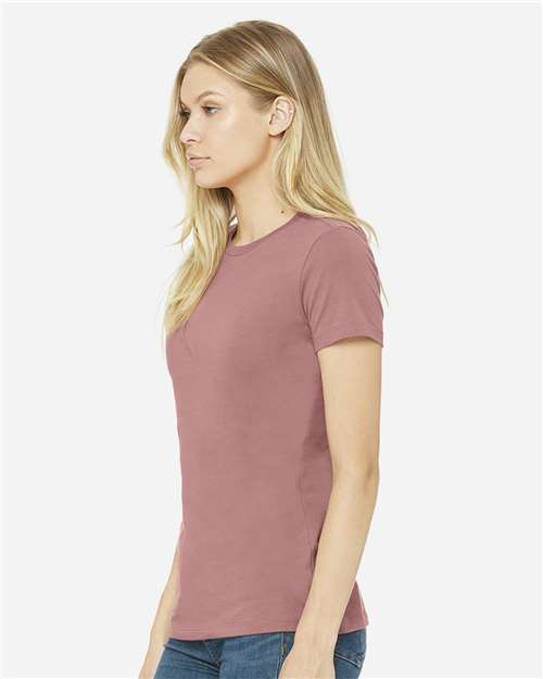 Bella + Canvas 6004 Women's Slim Fit Tee - Mauve - model side