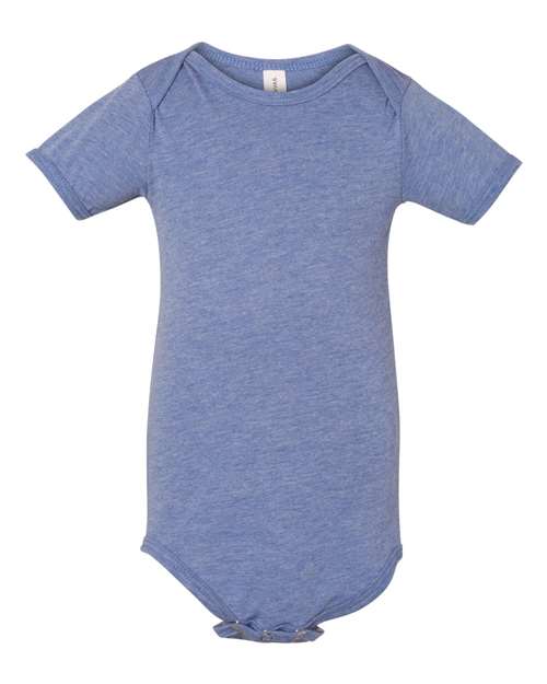 BELLA + CANVAS 134B Infant Triblend One Piece - Blue Triblend - front