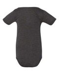 BELLA + CANVAS 134B Infant Triblend One Piece - Charcoal Black Triblend - back