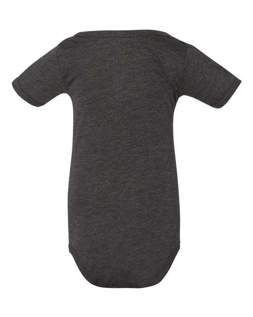 BELLA + CANVAS 134B Infant Triblend One Piece - Charcoal Black Triblend - back