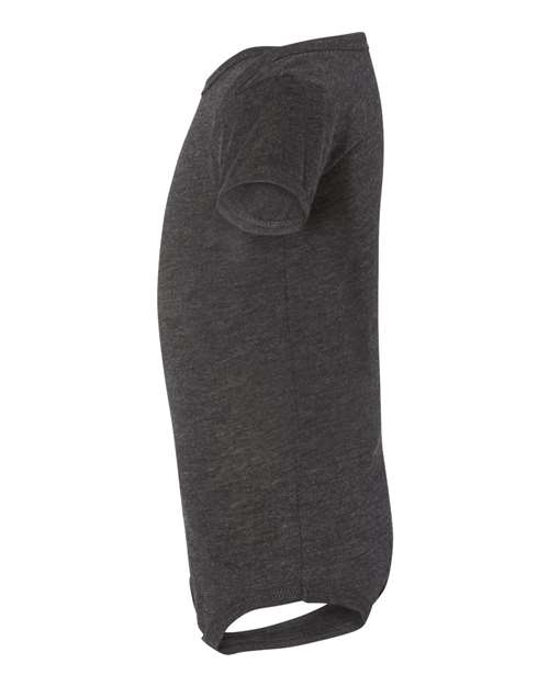 BELLA + CANVAS 134B Infant Triblend One Piece - Charcoal Black Triblend - side