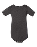 BELLA + CANVAS 134B Infant Triblend One Piece - Charcoal Black Triblend - front