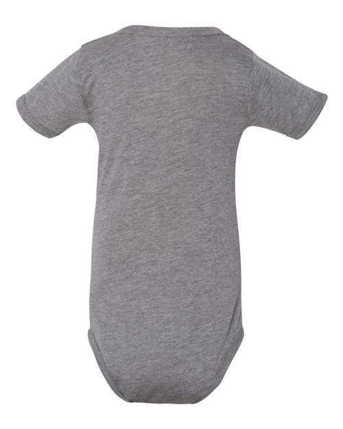BELLA + CANVAS 134B Infant Triblend One Piece - Grey Triblend - back