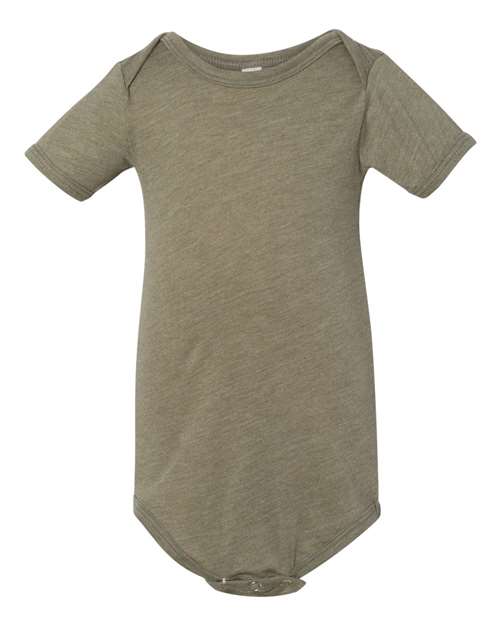 BELLA + CANVAS 134B Infant Triblend One Piece - Olive Triblend - front