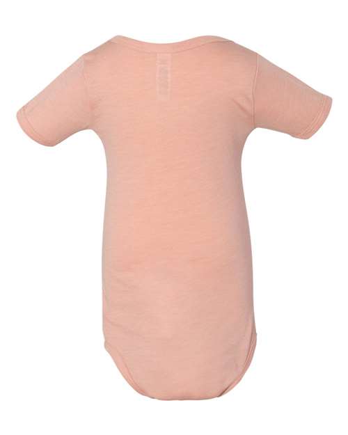 BELLA + CANVAS 134B Infant Triblend One Piece - Peach Triblend - back