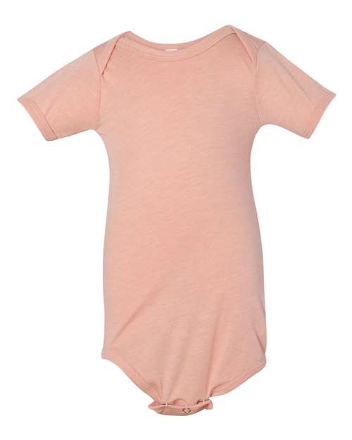 BELLA + CANVAS 134B Infant Triblend One Piece - Peach Triblend - front