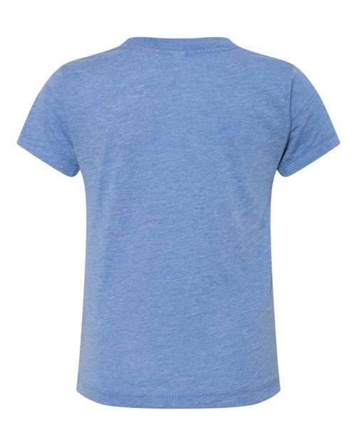 BELLA + CANVAS 3413T Toddler Triblend Tee - Blue Triblend - back