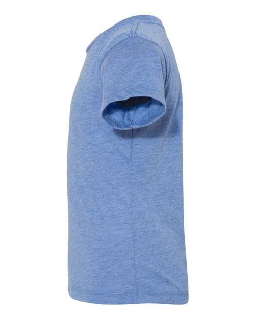 BELLA + CANVAS 3413T Toddler Triblend Tee - Blue Triblend - side