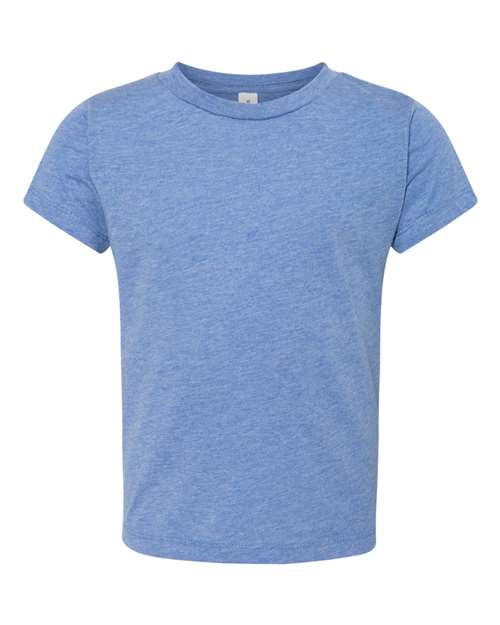 BELLA + CANVAS 3413T Toddler Triblend Tee - Blue Triblend - front