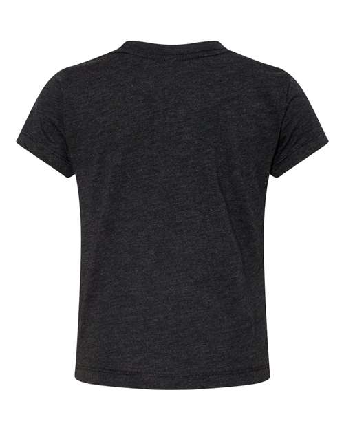BELLA + CANVAS 3413T Toddler Triblend Tee - Charcoal Black Triblend - back