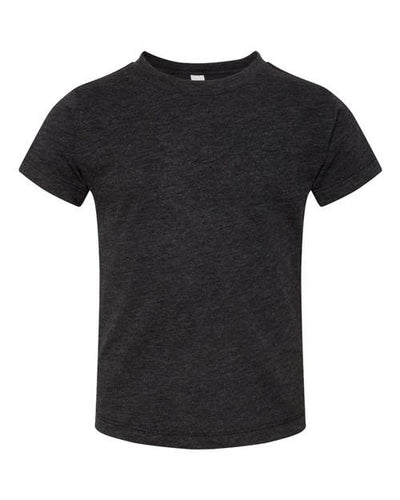 BELLA + CANVAS 3413T Toddler Triblend Tee - Charcoal Black Triblend - front