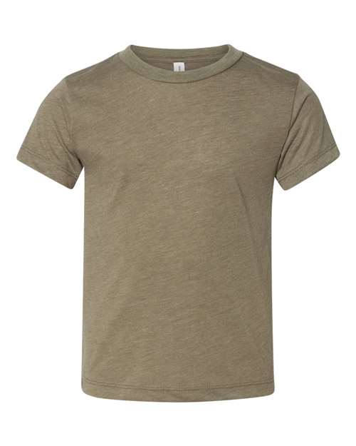 BELLA + CANVAS 3413T Toddler Triblend Tee - Olive Triblend - front