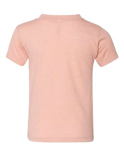 BELLA + CANVAS 3413T Toddler Triblend Tee - Peach Triblend - back