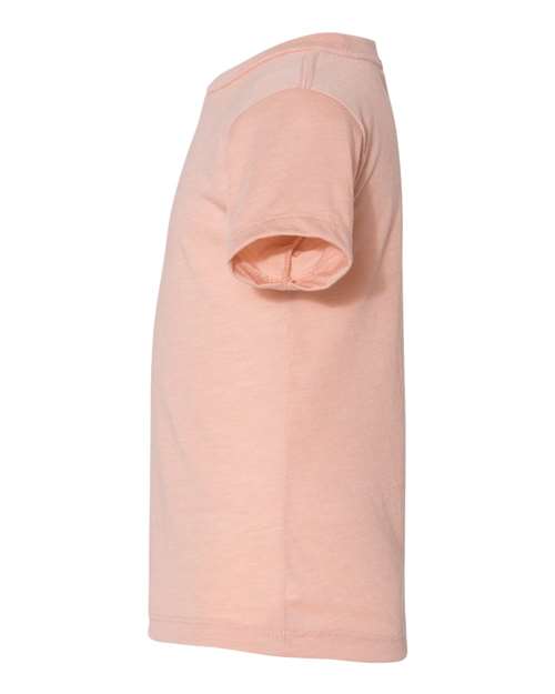 BELLA + CANVAS 3413T Toddler Triblend Tee - Peach Triblend - side
