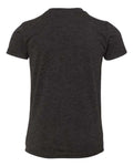BELLA + CANVAS 3413Y Youth Triblend Tee - Charcoal Black Triblend - back