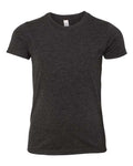BELLA + CANVAS 3413Y Youth Triblend Tee - Charcoal Black Triblend - front