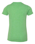 BELLA + CANVAS 3413Y Youth Triblend Tee - Green Triblend - back