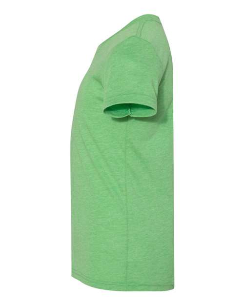 BELLA + CANVAS 3413Y Youth Triblend Tee - Green Triblend - side