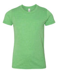 BELLA + CANVAS 3413Y Youth Triblend Tee - Green Triblend - front