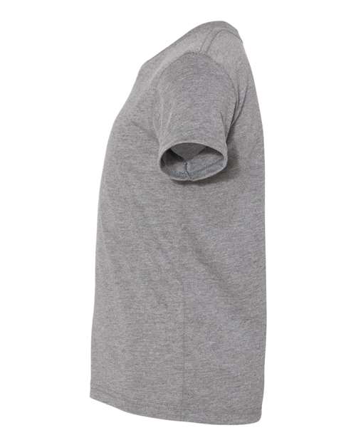 BELLA + CANVAS 3413Y Youth Triblend Tee - Grey Triblend - side