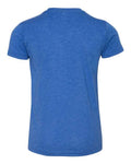 BELLA + CANVAS 3413Y Youth Triblend Tee - True Royal Triblend - back